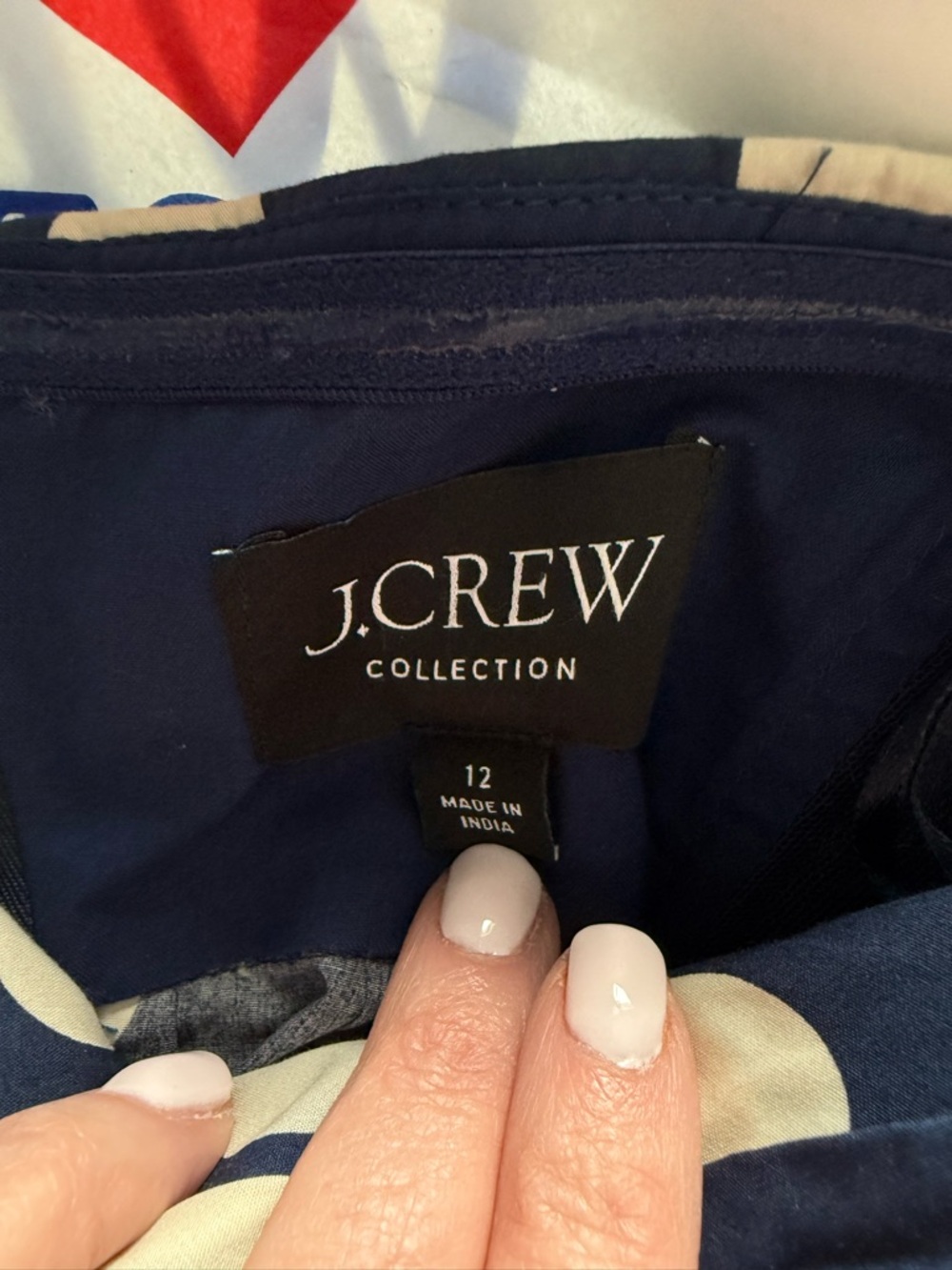 J. Crew Navy Strapless Polka Dot Maxi Dress - Picture 5 of 5